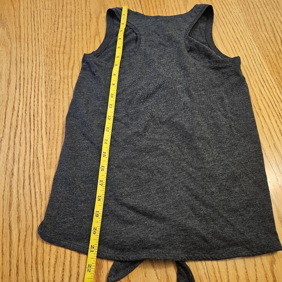 💵3/$20 Racerback Girls Grey Tank Top  SZ 12 - Picture 5 of 7